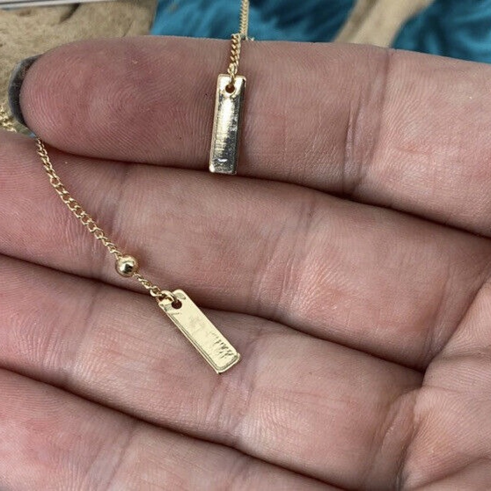 Ettika “That New Feeling” Gold Layered Necklace Boho Dainty Drop Chain Nwt $75 — image 6 of 8